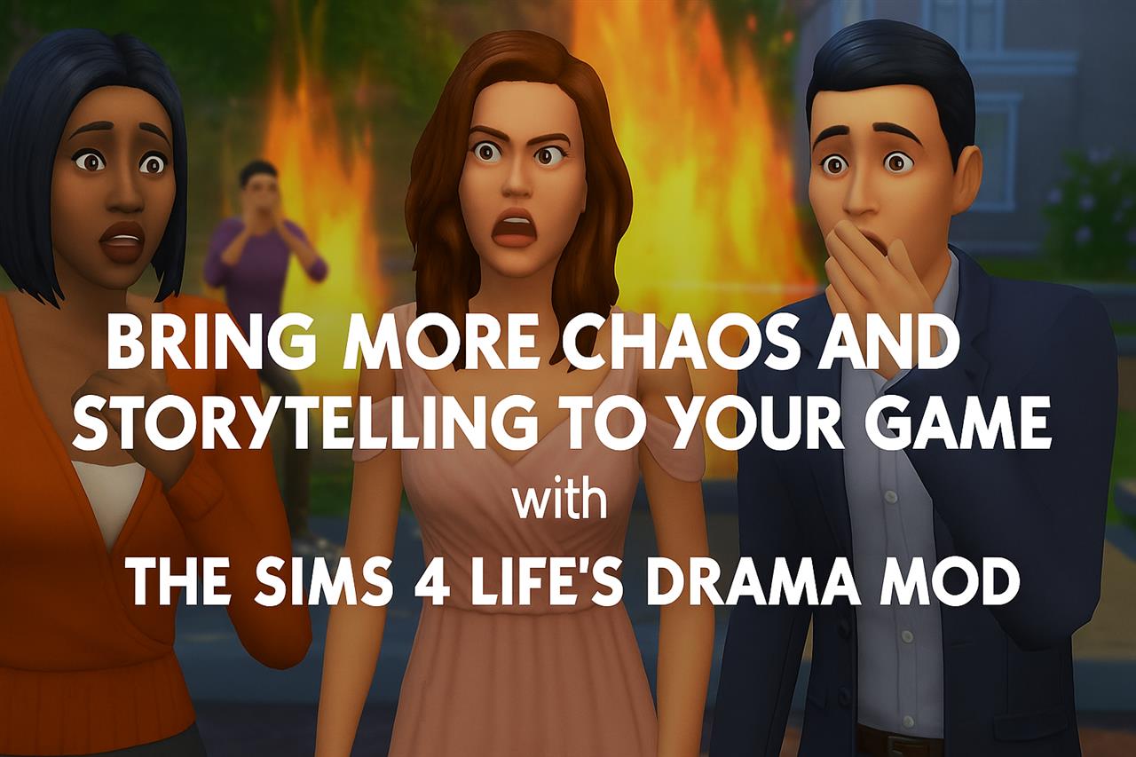 Bring more chaos and storytelling to your game with sims 4 life's drama mod